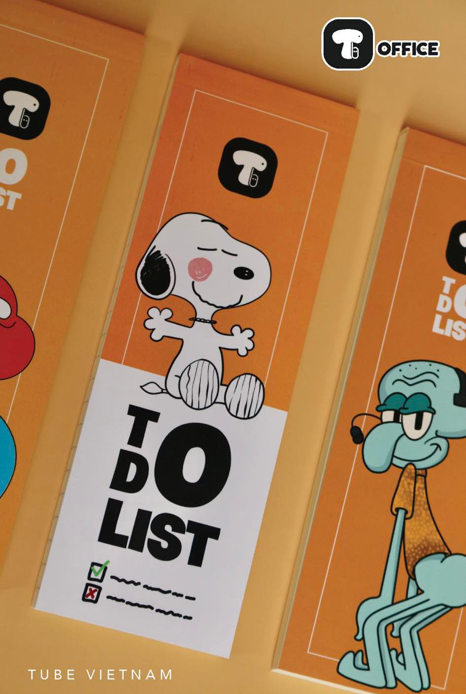 Sổ Tay Nhắc Việc Tube To Do List - Cún Snoopy - Sổ tay ghi chép, ghi nhớ hằng ngày