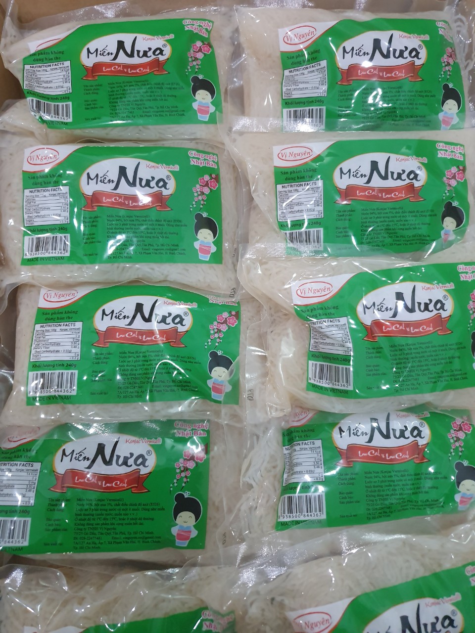 Combo 6 Gói Miến Nưa Vị Nguyên Das Keto 240g