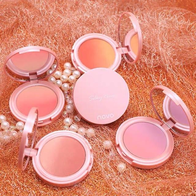 Phấn má hồng dạng nén loang màu Novo Pretty For You Silky Rouge