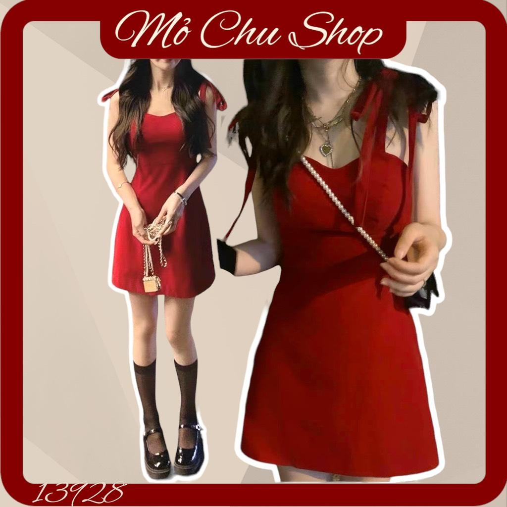 ĐẦM BODY NHUNG 2S NƠ VAI 13928
