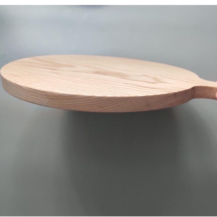 Khay Đựng Pizza, Món Ăn, Chụp Ảnh Trang Trí, Dụng Cụ Làm Bánh Gỗ Tần Bì Tròn Nguyên Khối Cỡ 40cm