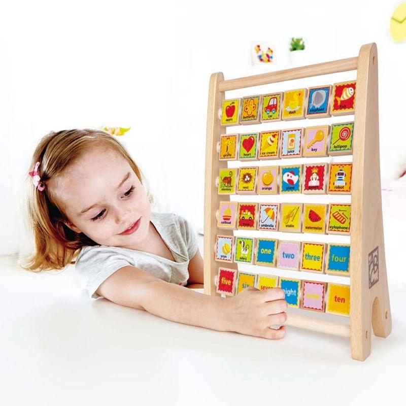 Bàn Tính ABC Bằng Gỗ Gape Alphabet Abacus E1002A