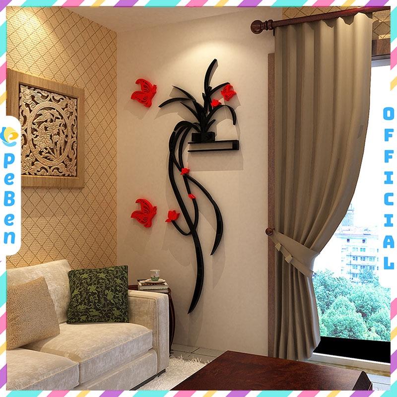 Tranh dán tường mica 3d decor khổ lớn trang trí tường nhà trang trí quán ăn, nhà hàng, phòng ngủ, nail, cafe