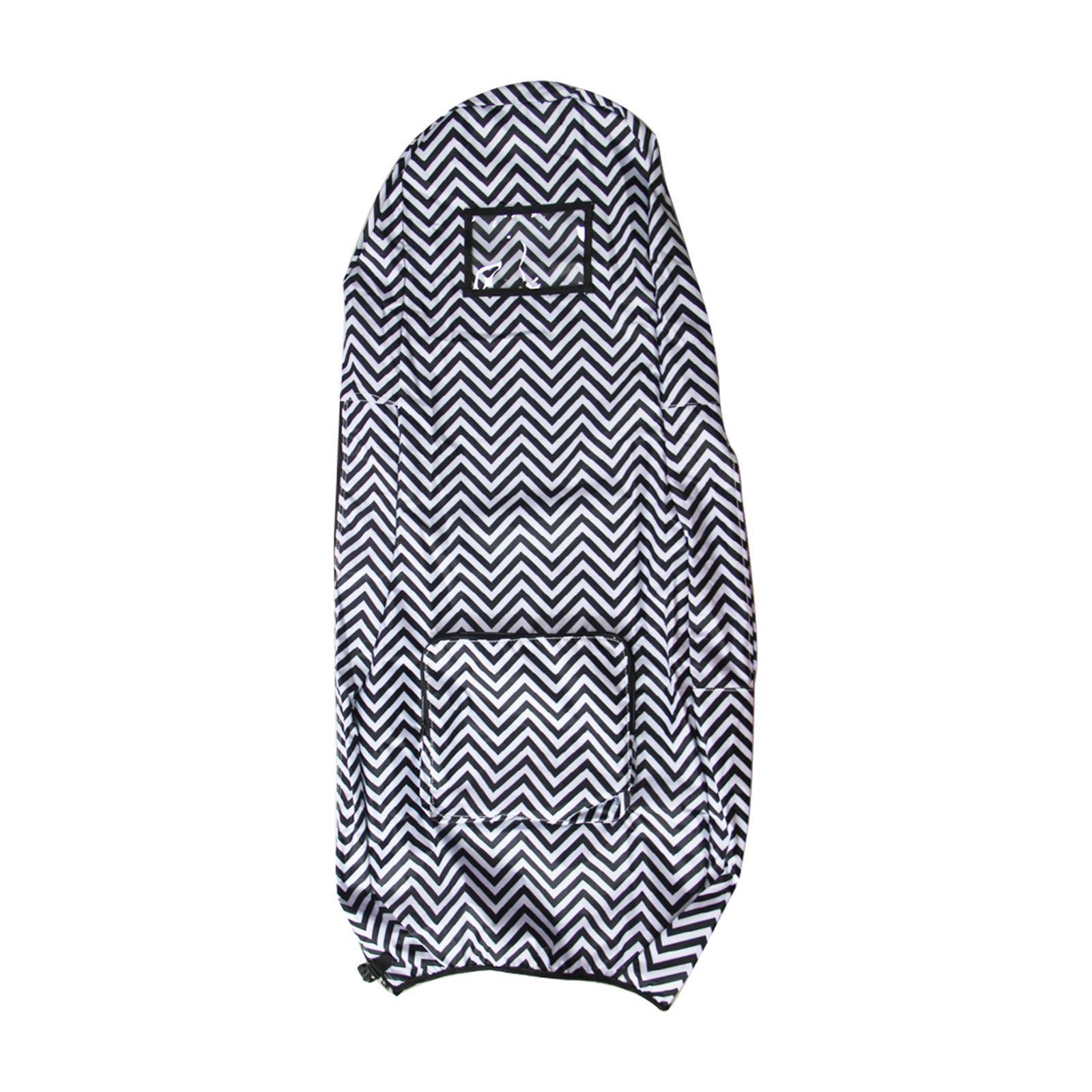 Foldable Golf Bag Rain Cover Outdoor Waterproof Dustproof Protection Black