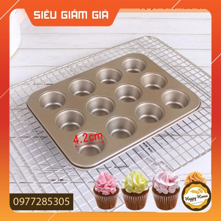 Khuôn cupcake muffin 12 lỗ chống dính CHẤT LƯỢNG CAO