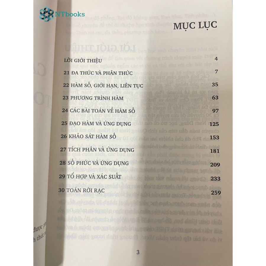 Combo 3 cuốn sách toán học lớp 10-11-12: Tuyển chọn các chuyên đề toán phổ thông Tập 2,3 + Các kỳ thi toán VMO