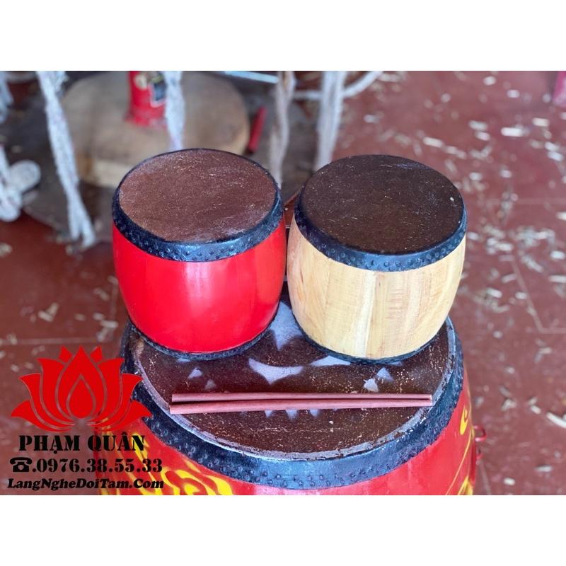 Trống đế cúng kèm dùi đường kính 16cm,18cm, trống lân mini