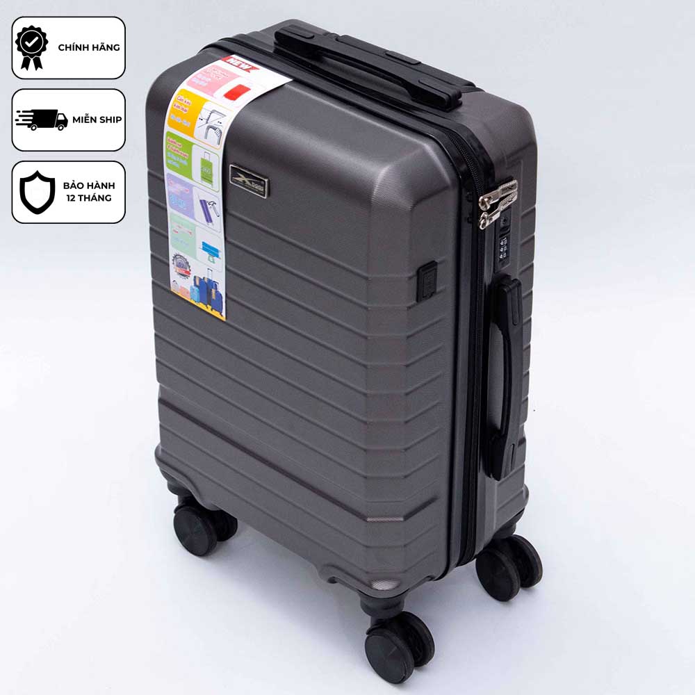 Vali kéo du lịch xách tay cao cấp Xbags Dark Titan Pro XB6104 khóa TSA chuẩn Mỹ USB tiện dụng, chống va đập size 20 sang trọng!