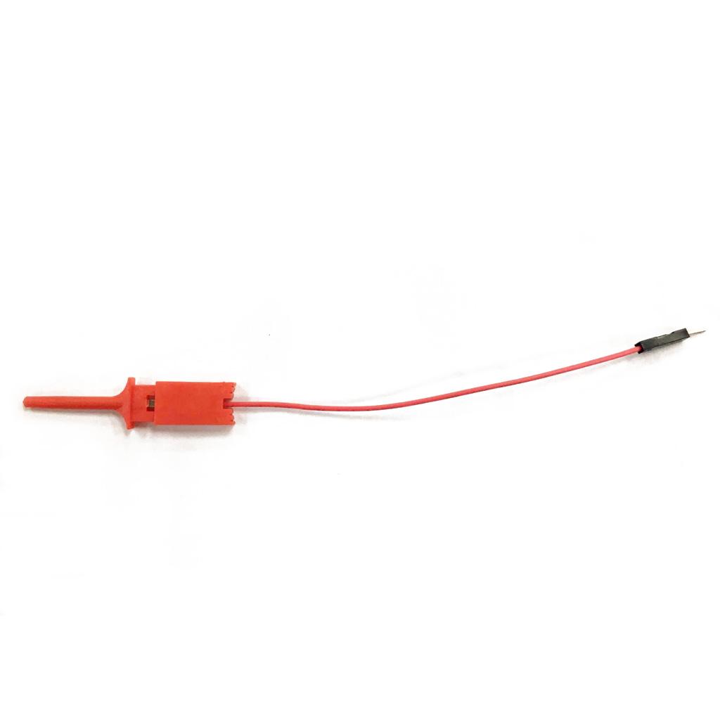 25 Pieces Red Test Hook Clip Ideal For Electronic Experiment / Logic Analyzer