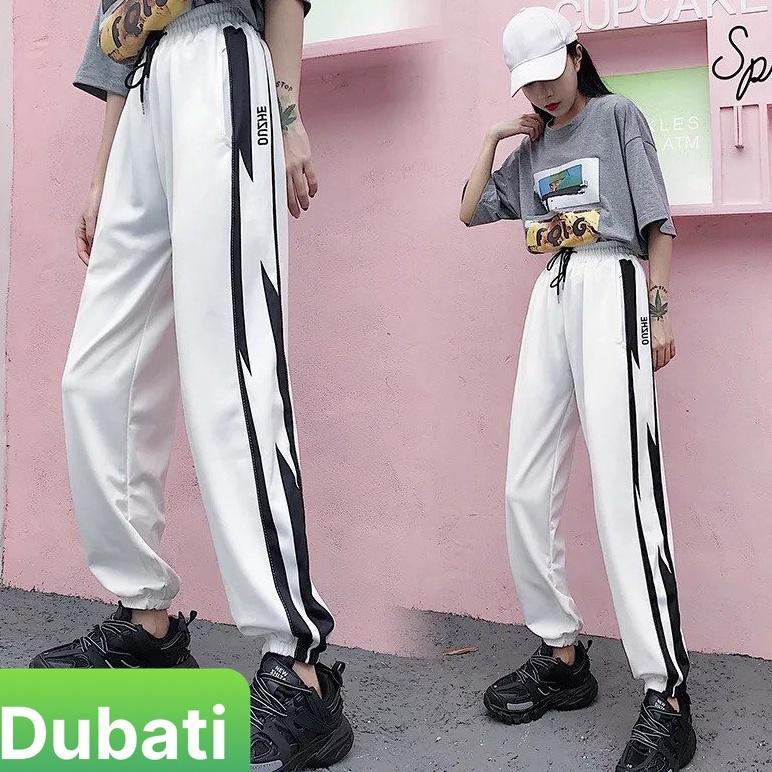 QUẦN JOGGER THỂ THAO TIA SÉT CHẤT NỈ DA CÁ NAM NỮ CÓ BO CHÂN SANG CHẢNH VIP -DUBATI FASHION