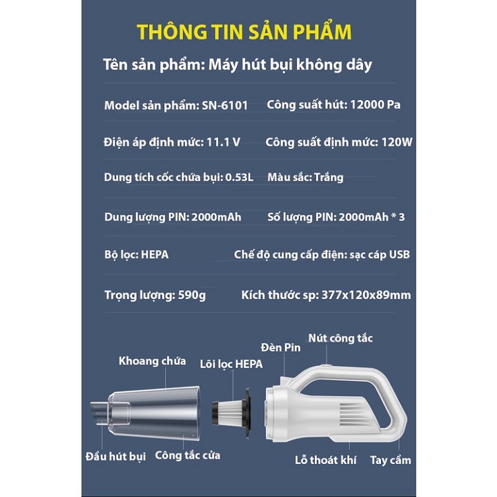 Máy hút bụi cầm tay gia đình không dây cực mạnh ROWANTO V22 HYPER DETECT Bản Nâng Cấp Pro Có Cảm Biến Hồng Ngoại Phát Hiện Bụi Mịn - Máy hút bụi giường nệm lực hút 27000PA, Pin trâu, Đèn UV khử khuẩn, Màn hình LCD