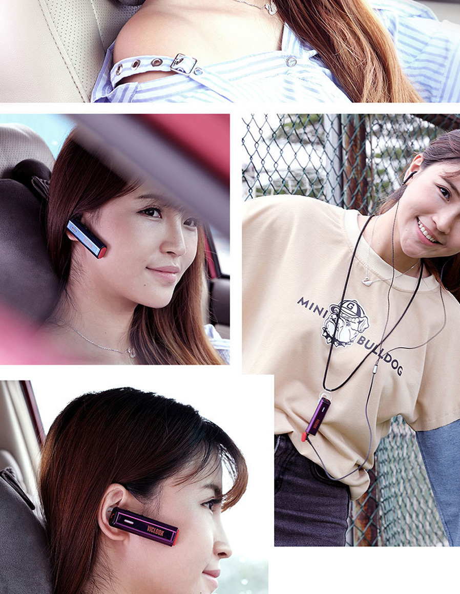 Tai Nghe Bluetooth 4.2 VICLOOK G4 Tai Nghe Nhét Tai Đàm Thoại Không Dây Tặng Kèm Jack cắm 3.5 và Phụ kiện Đeo Khi Chơi Thể Thao Chồng Thấm Nước (32h)