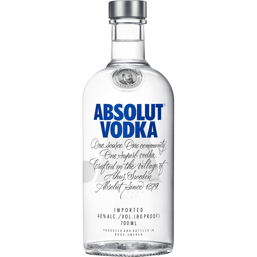 Rượu Vodka Absolut 700ml 39% - 41% - Không Kèm Hộp