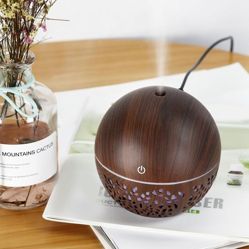 Top Bán Oải Hương Máy Phun Sương Tạo Độ Ẩm Tinh Máy Khuếch Tán Tinh Dầu Đèn LED Đổi Màu Tắt Tiếng Máy Phun Sương Tạo Độ Ẩm Mini USB Máy Phun Sương
