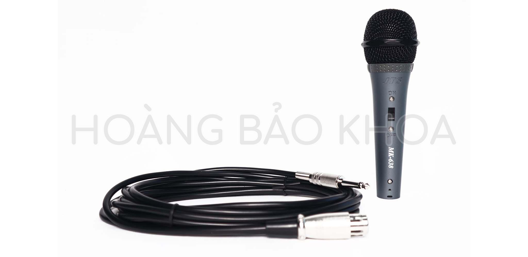 MK-638 Microphones Cầm Tay Dynamic Kèm 4.5m Dây JTS - HÀNG CHÍNH HÃNG
