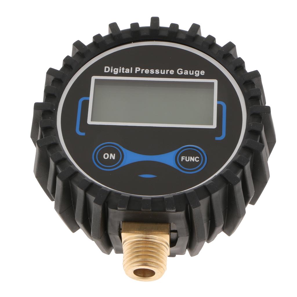 2x Digital Tire Pressure Meter with LED Backlight 200 PSI for Vehicles