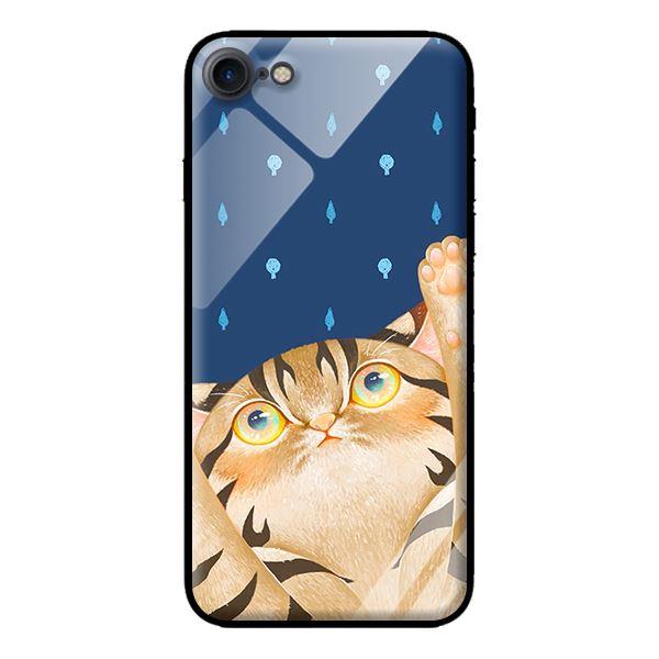 Ốp kính cường lực cho iPhone 7 Mèo Xanh - Hàng chính hãng