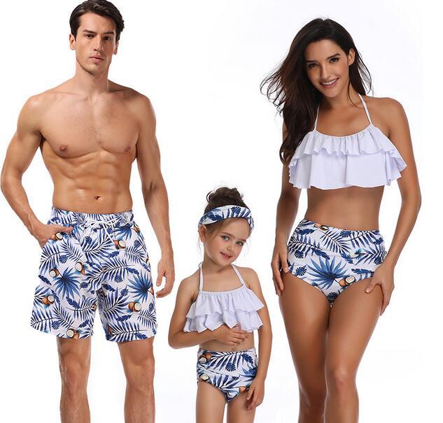 Phù Hợp Với Họ Nam Mẹ Bơi Bikini 2019 Nữ, Có Phụ Nữ Đồ Bơi Trẻ Em Kid Cho Bé Bãi Biển Đồ Bơi Biquini Infantil