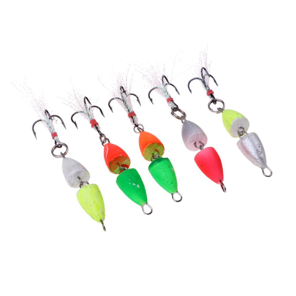 5 Pieces EVA Bright Fishing Lures Set Fishing Baits Crankbaits Bass Fishing