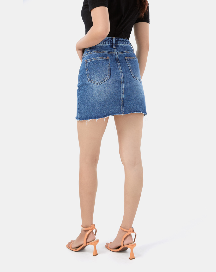 Váy nữ thời trang JUNO Mini Denim Skirt JNVLU011