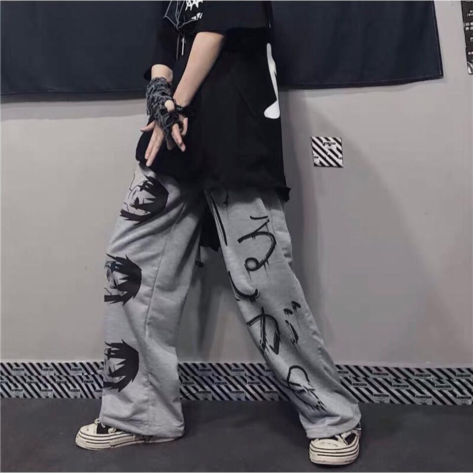 Quần DÀI Ống Rộng IN HÌNH SA.JA Ulzzang Unisex