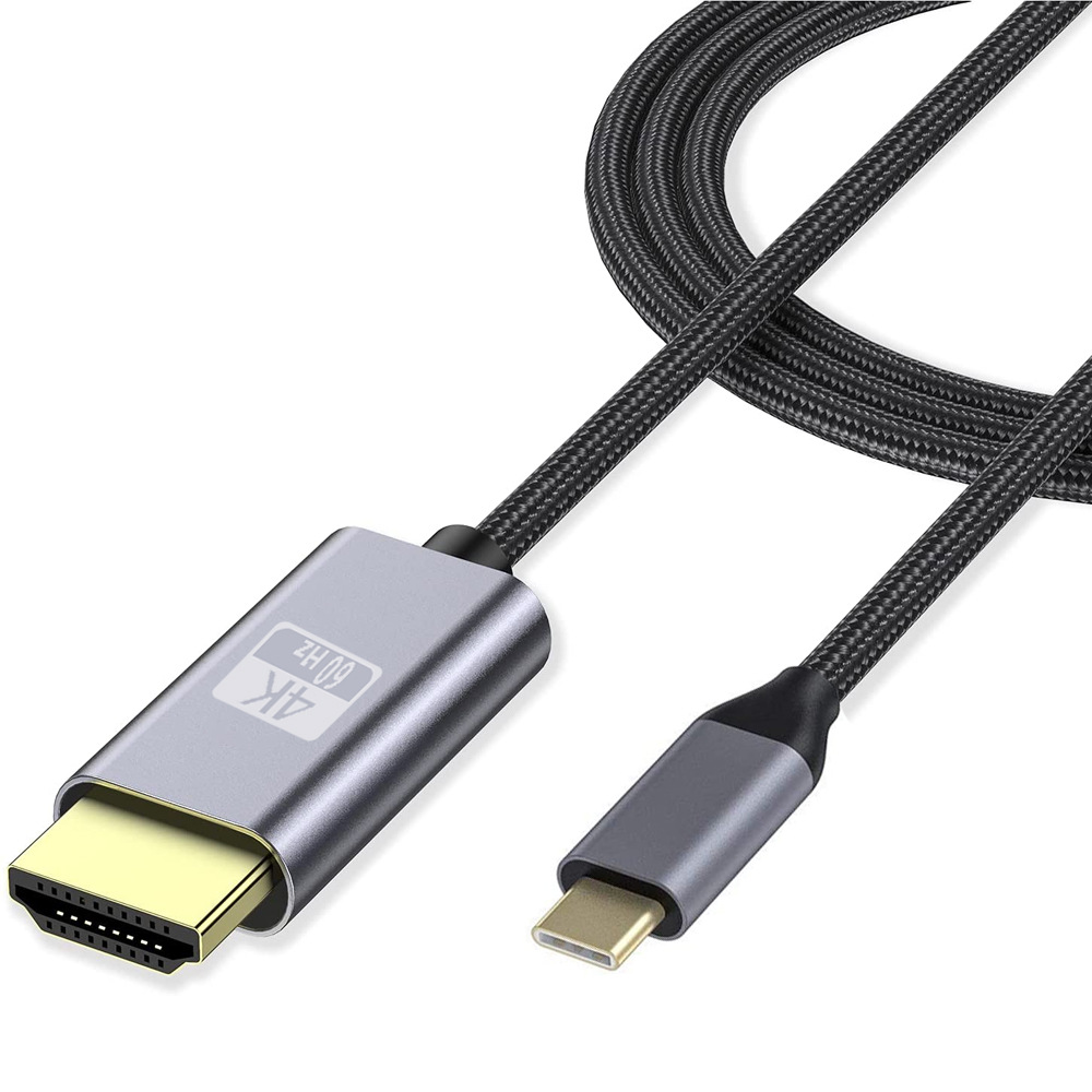 Cáp chuyển đổi USB Type c sang HDMI 4k 60Hz loại tốt dây dù dùng cho Samsung DEX, Hp Envy, Dell Xps, laptop táo