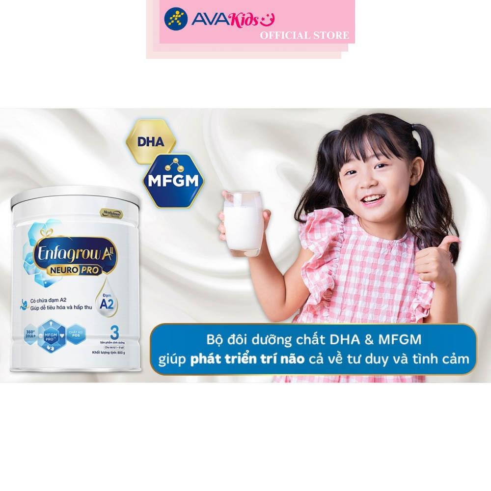 Sữa bột Enfagrow A2 Neuropro số 3 800g (1 - 6 tuổi)