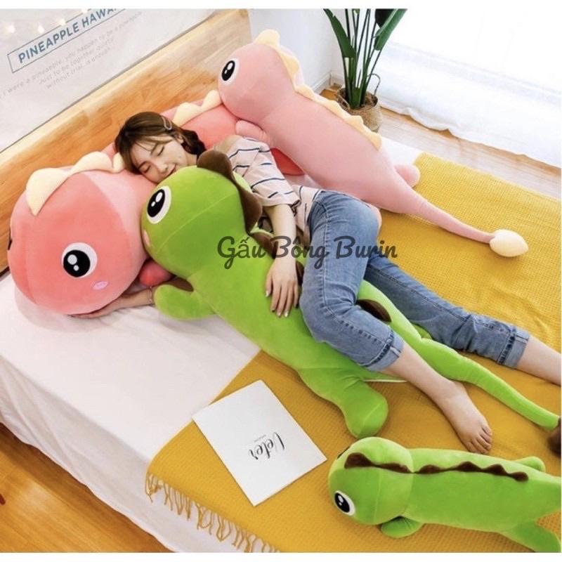 Gấu bông khủng long đuôi dài, tắc kè khổng lồ bông