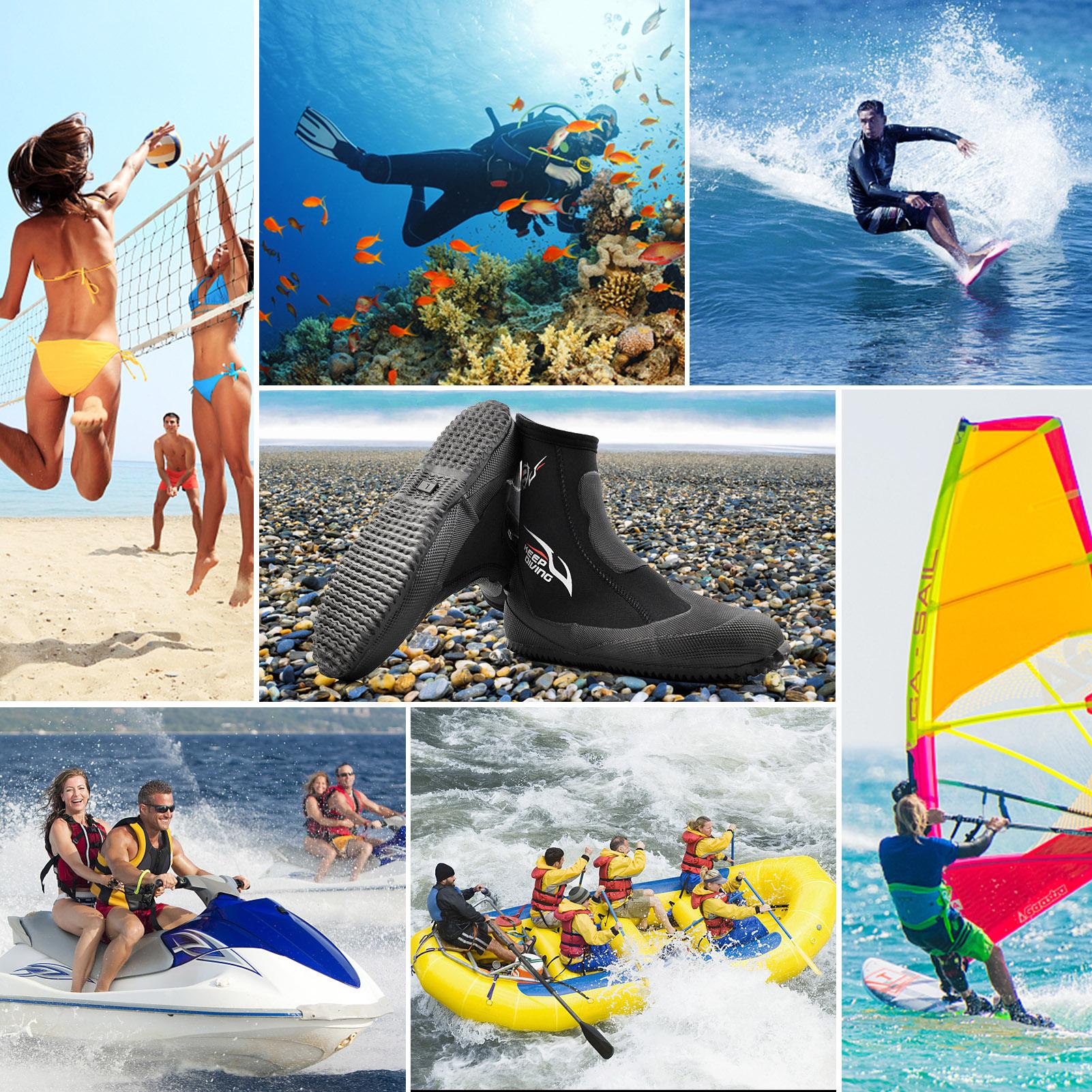 Giày lặn 5mm Neoprene chống trượt, giữ ấm cao cấp