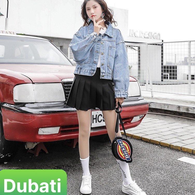 ÁO KHOÁC JEAN NỮ LƯNG KHUY SAU CAO CẤP DÁNG NGẮN TAY DÀI HÀN QUỐC- DUBATI FASHION