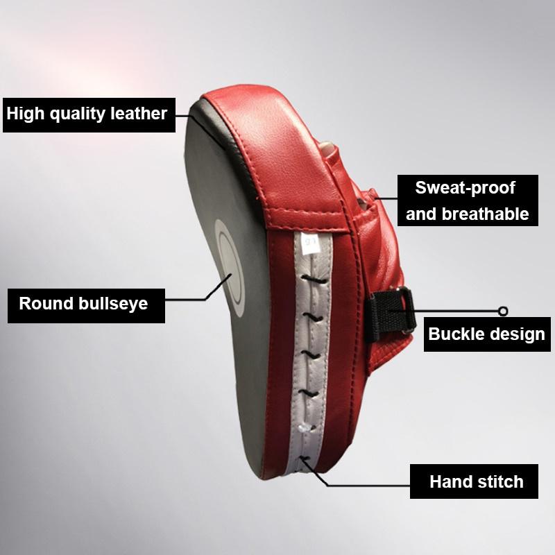 Curved Boxing Muay Hand Target Focus Punch Pad MMA Kick Bag Thai Karate Combat Boxing Sparring Training Mitts Thickened Gloves
