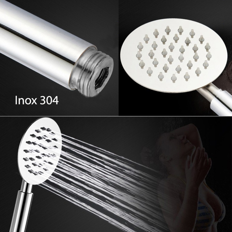 Sen tắm bằng inox 304 hình tròn D10cm