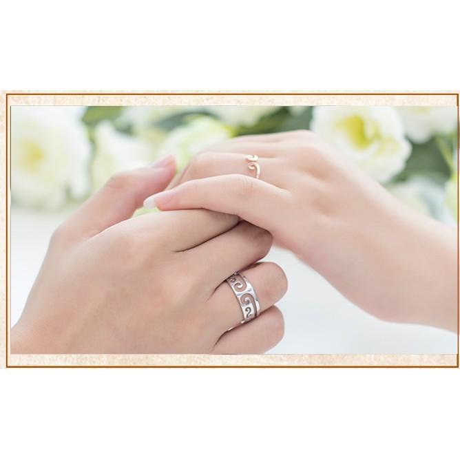 Nhẫn vương miện bạc ta cao cấp