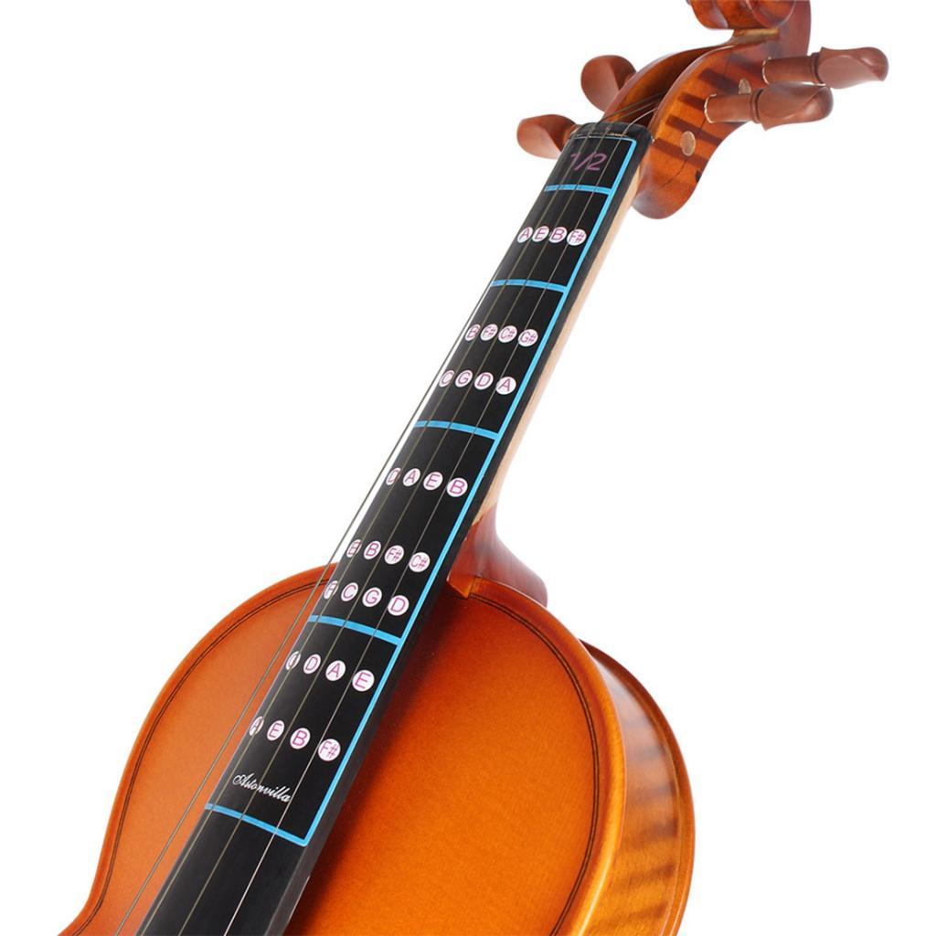 10pcs 1/2 Violin Fretboard Note Sticker Tape Fiddle Fingerboard Finger Chart