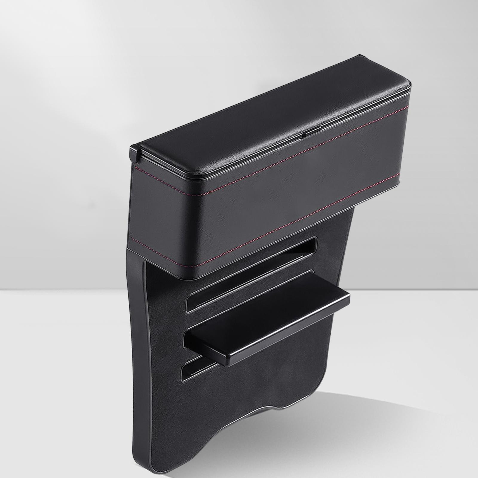 Seat Crevice Storage Box Portable Front Seat Organizer for Keys Cards Small Items