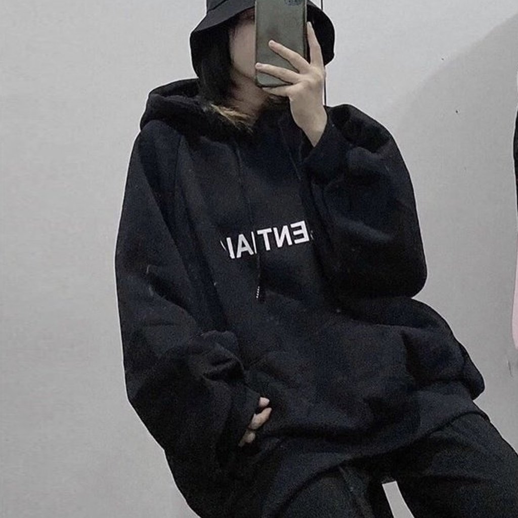 Áo khoác nỉ hoodie SAM CLO nam nữ chui có mũ tay dài thu đông freesize dáng Unisex in chữ ESSENTIALS