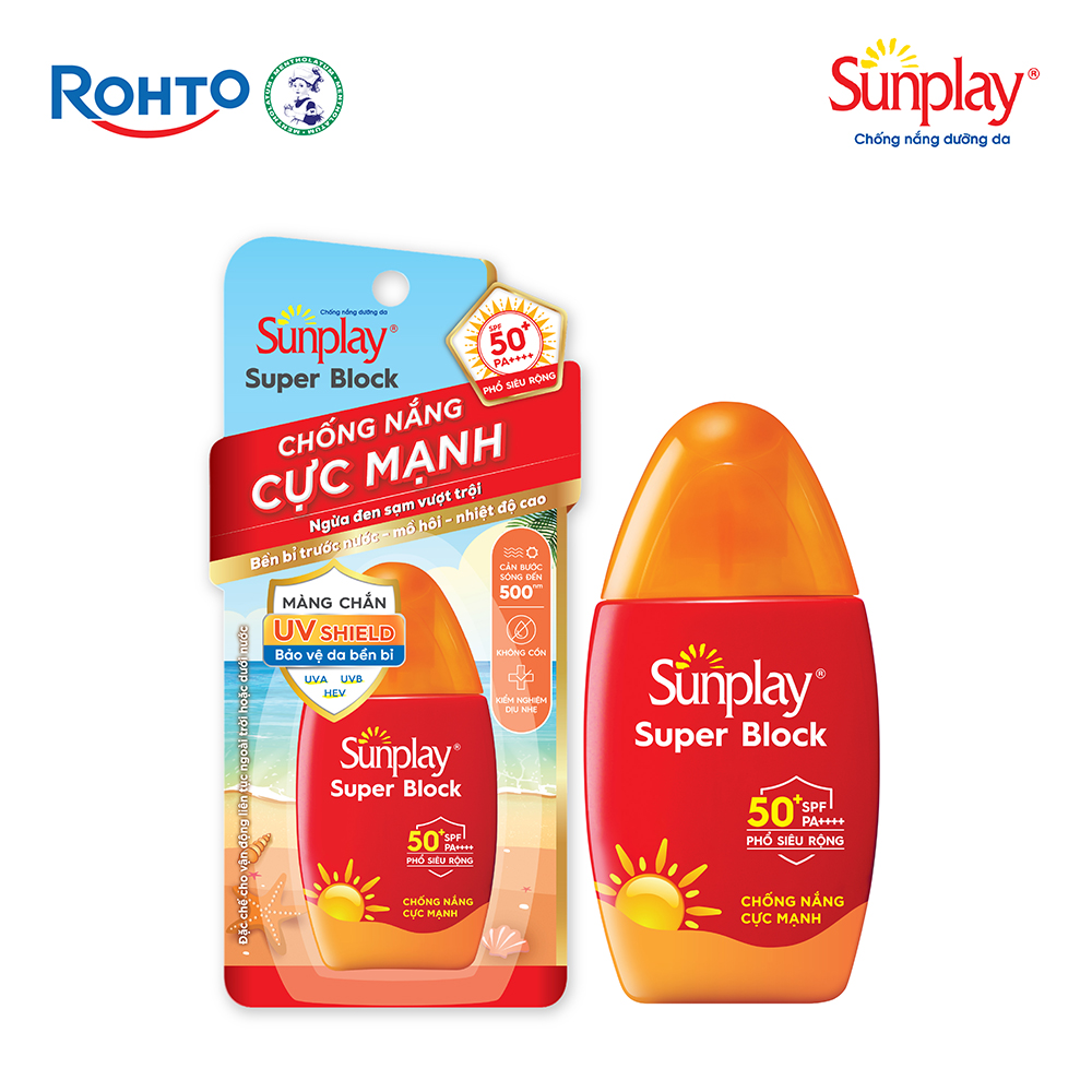 Kem chống nắng Sunplay cực mạnh dạng sữa Sunplay Super Block SPF 81, PA++++ 30g