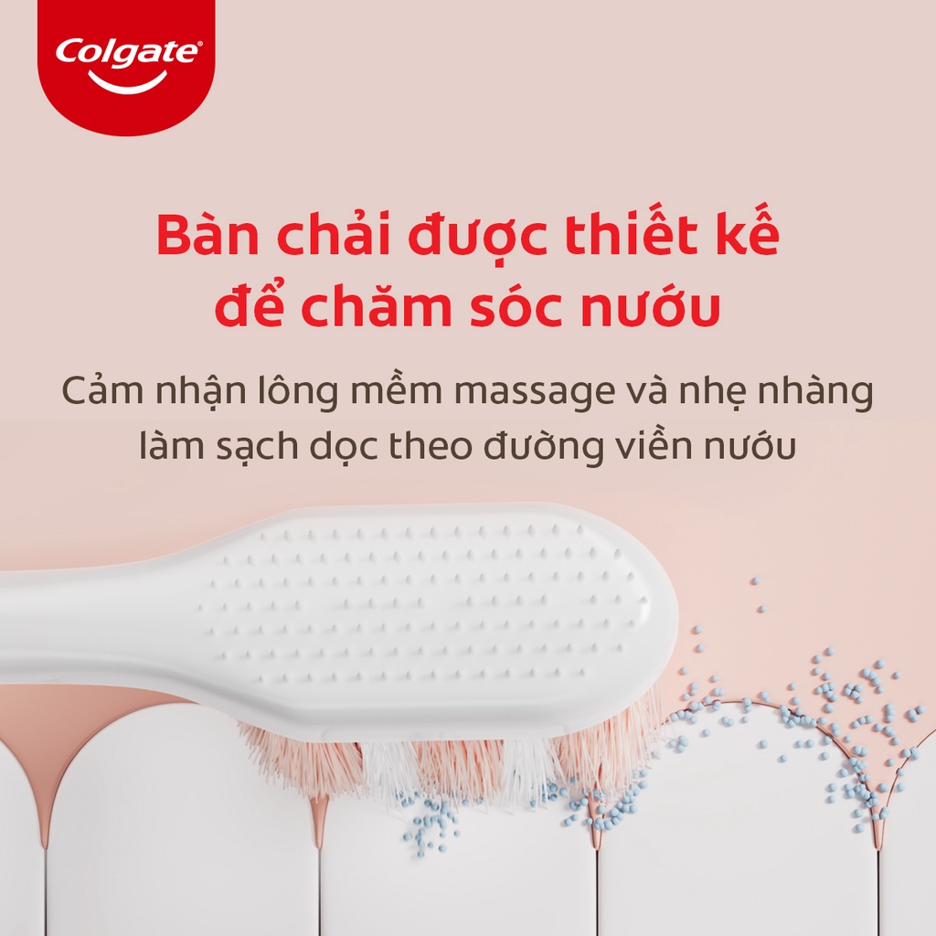 Bàn chải điện Colgate trắng sáng răng công nghệ sóng âm với 33 chế độ chăm sóc nướu