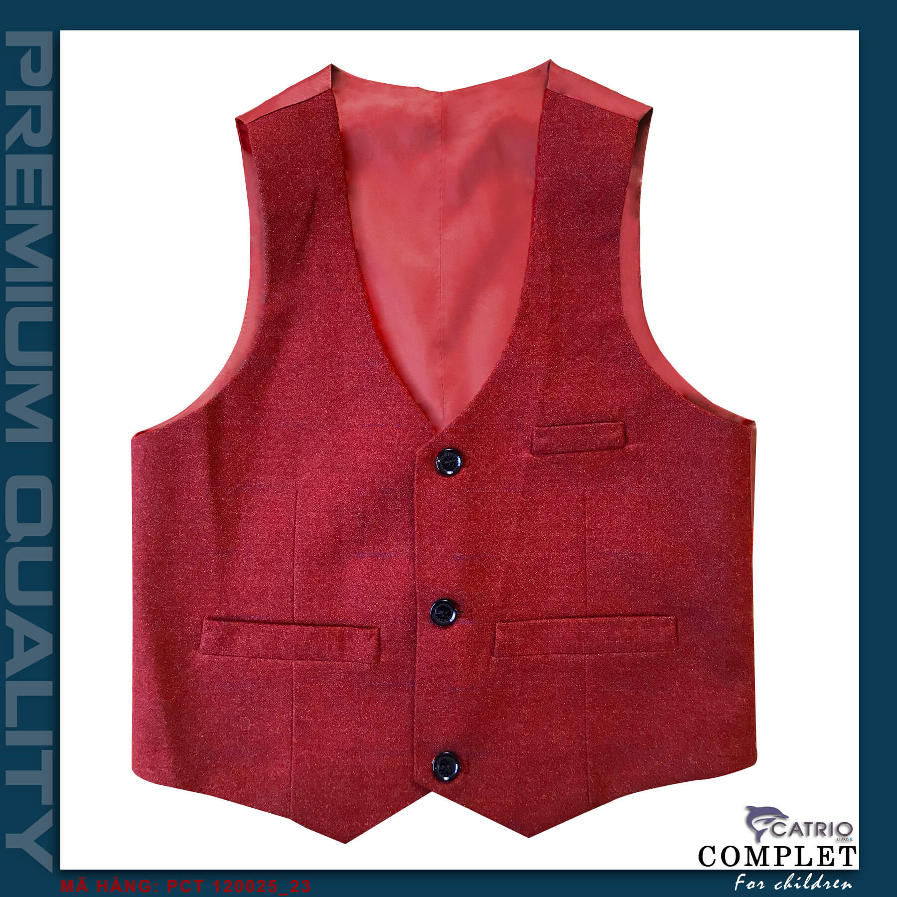 BỘ VEST BÉ TRAI CATRIO PCT120025/23 là bộ complet & veston trẻ em từ 4 tuổi đến 11 tuổi thuộc BST quần áo trẻ em CATRIO mặc mùa lễ tết, tiệc cưới hỏi, dạ hội, sinh nhật, lễ tốt nghiệp