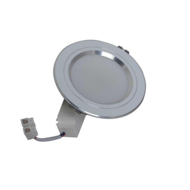 Đèn Led âm trần viền bạc3 chế độ màu -