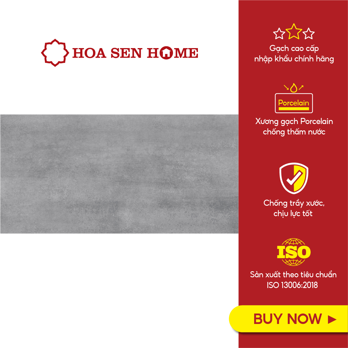 Gạch men ốp tường LUSTRA INCEF0300600021TD màu xám đen, họa tiết vân đá tự nhiên, chống trầy chống ẩm vượt trội, kích thước 300mmx600mm, thùng 6 viên - Hàng chính hãng