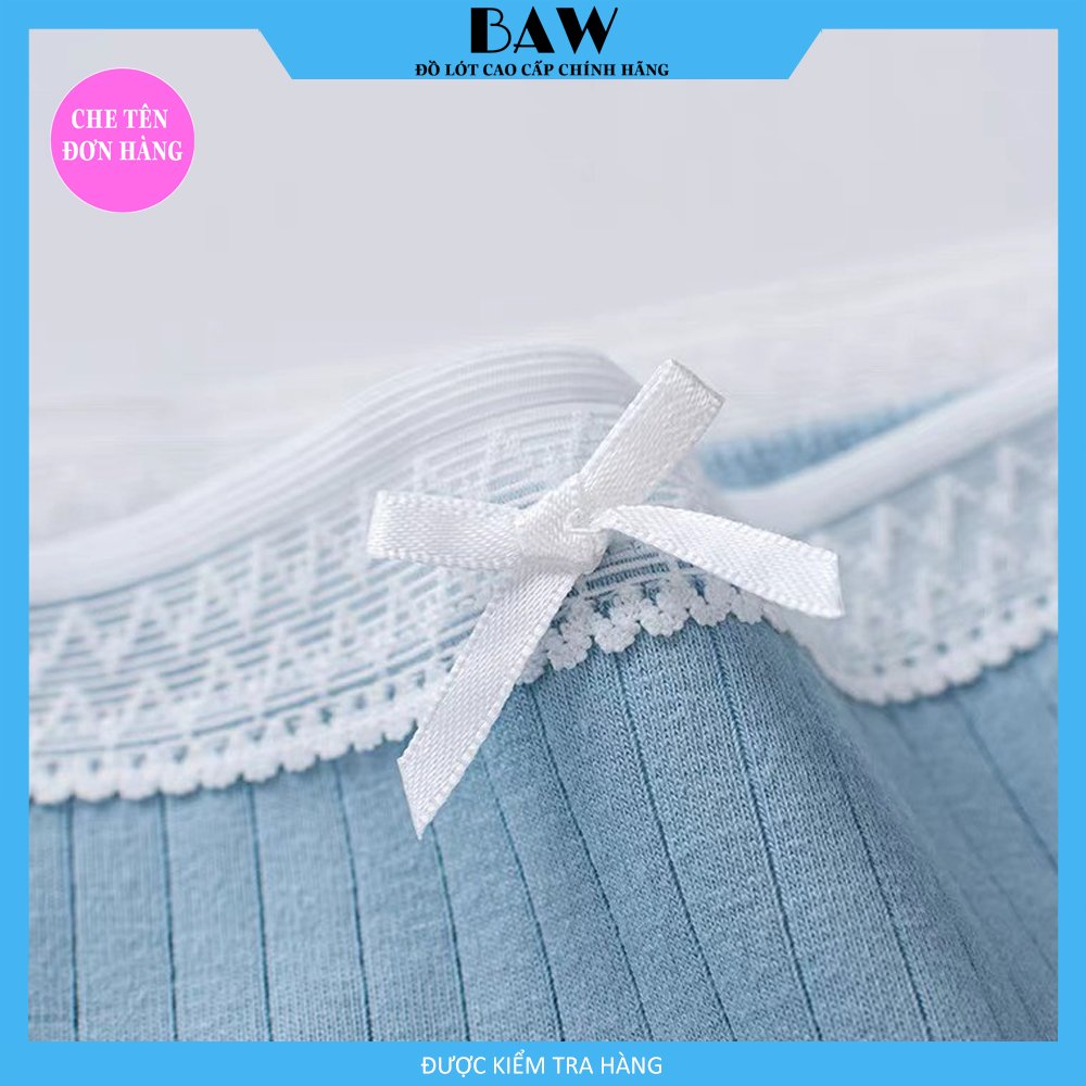 Bộ 5 Quần Lót Nữ Cotton găn tăm thương hiệu BAW thấm hút tốt mẫu QLN29