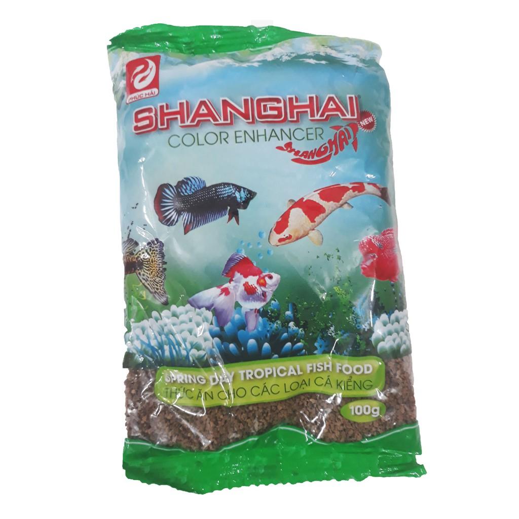 Cám cá Shanghai thức ăn cho cá lên màu 100g
