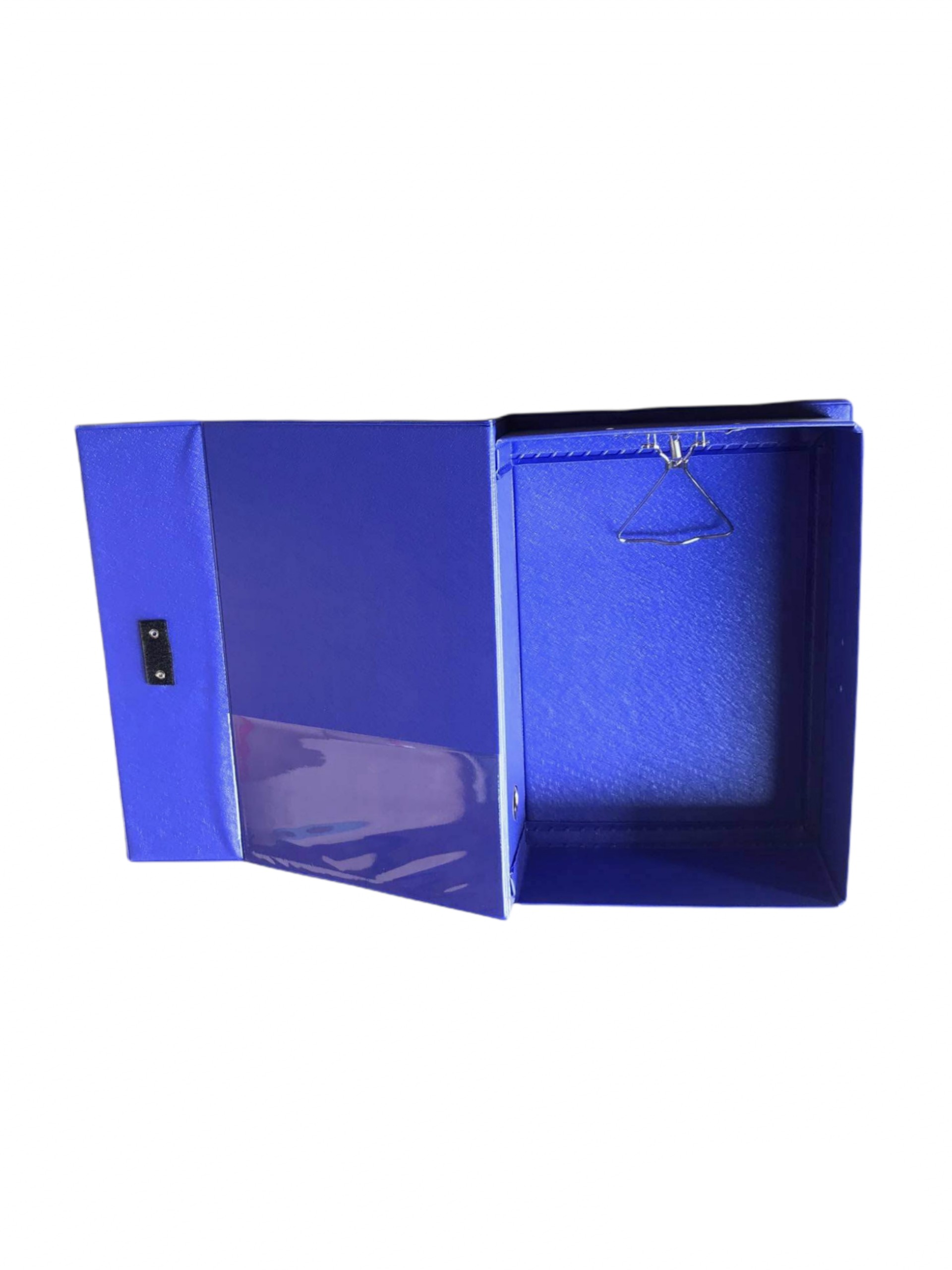 Bìa hộp xi 10cm có lỗ và kẹp