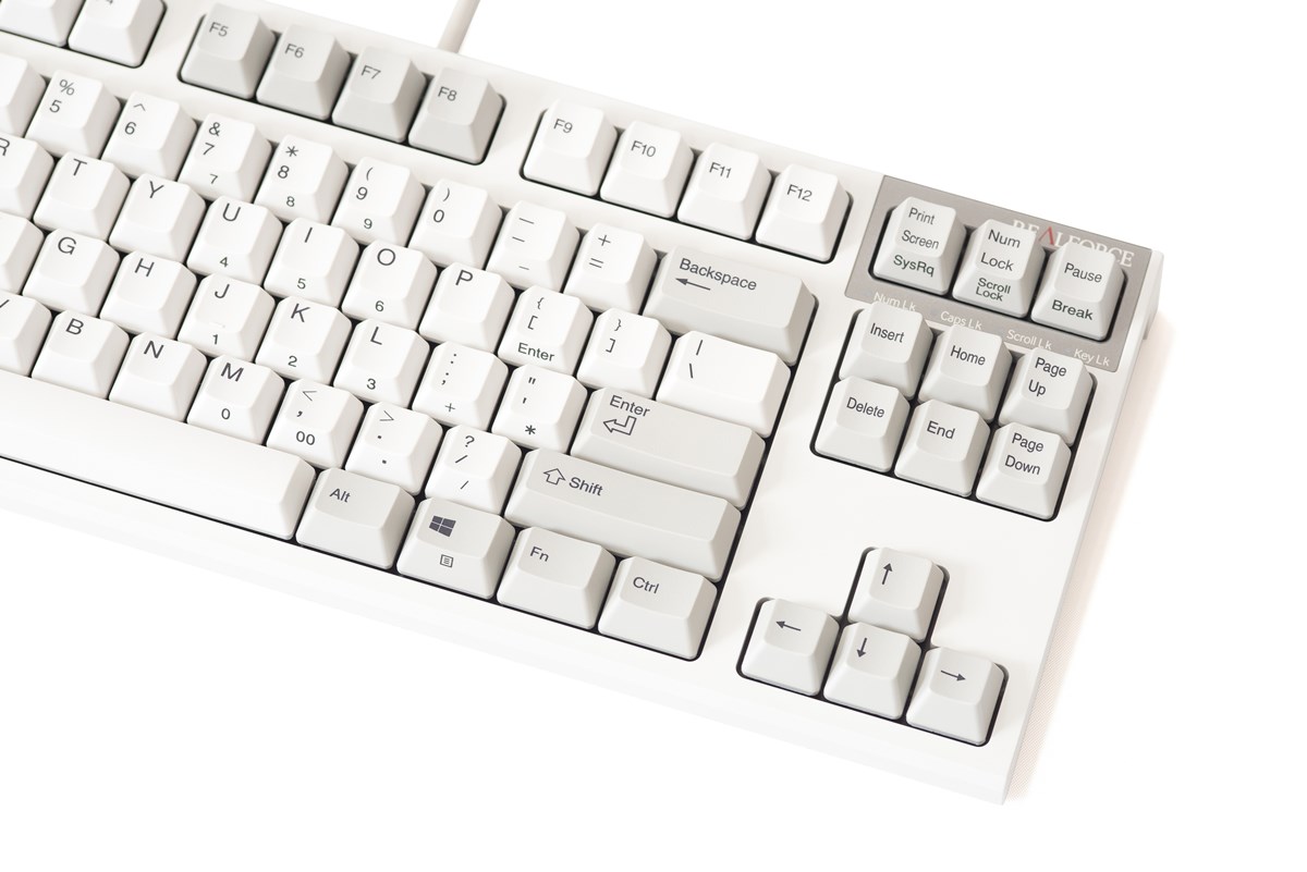 Bàn phím cơ Realforce R2 Standard Tenkeyless White Variable - Hàng Chính Hãng