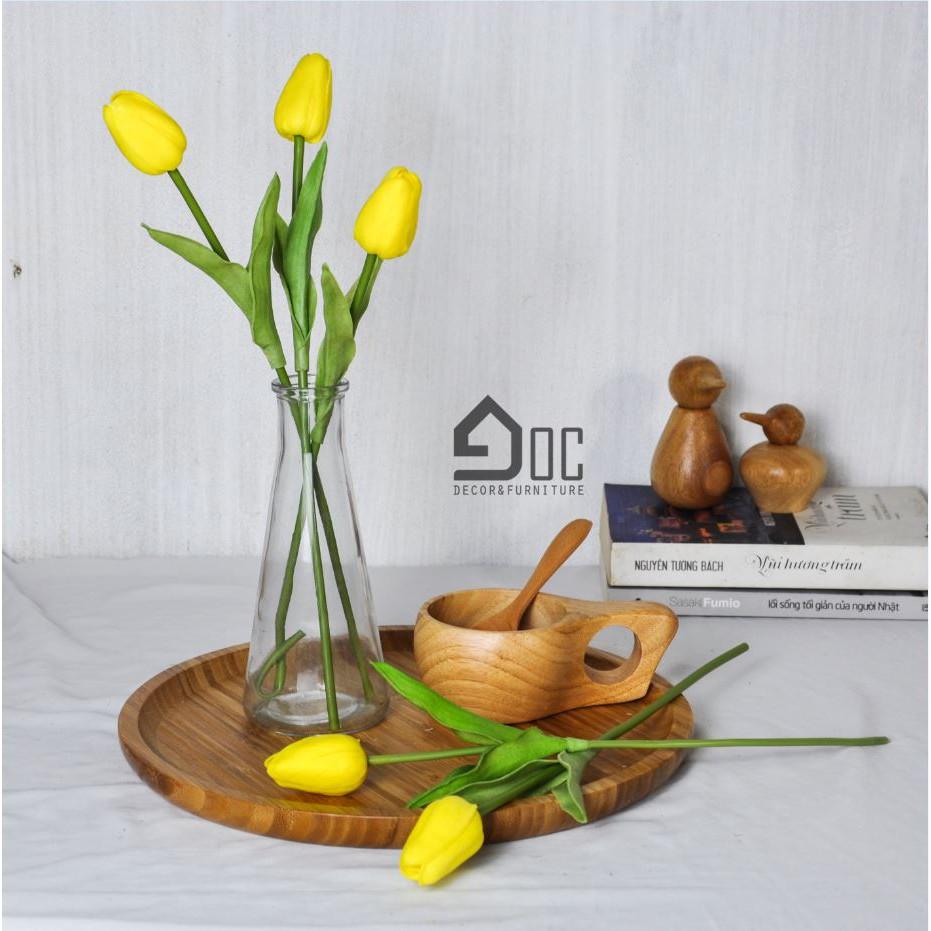 Hoa giả, hoa tuylip trang trí để bàn làm quà tặng Góc decor