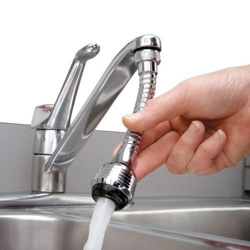 SIÊU RẺ - VÒI NƯỚC INOX GẮN BỒN RỬA XOAY 360 TIỆN DỤNG