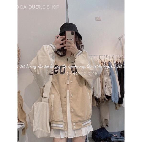 Áo Khoác Bomber Nhung CHOOSE Chất Dày Đẹp 1 Lớp