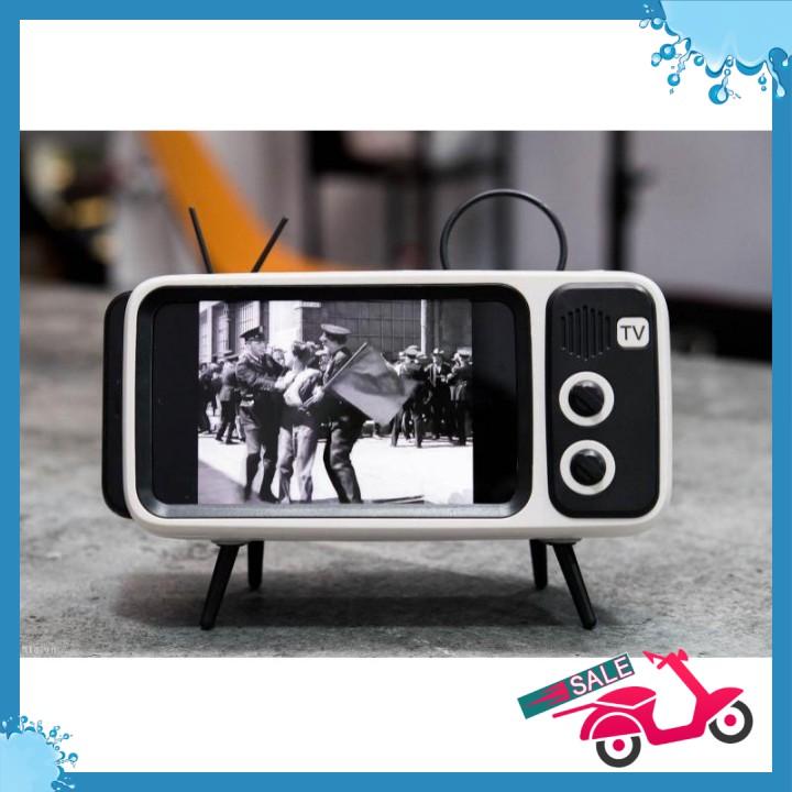 Loa Bluetooth mô hình TV trắng đen thời bao cấp