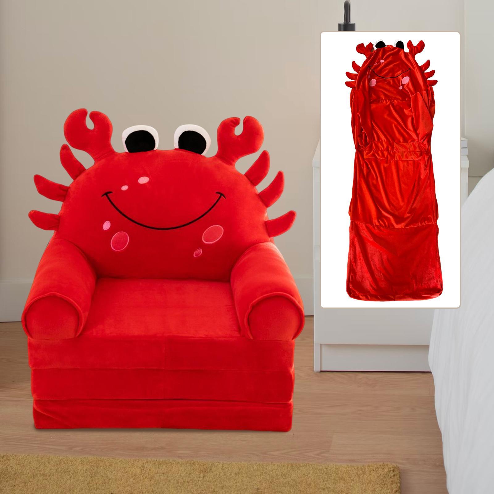 2x Kids Couch Cover Washable Foldable Protect Furniture for Home Living Room